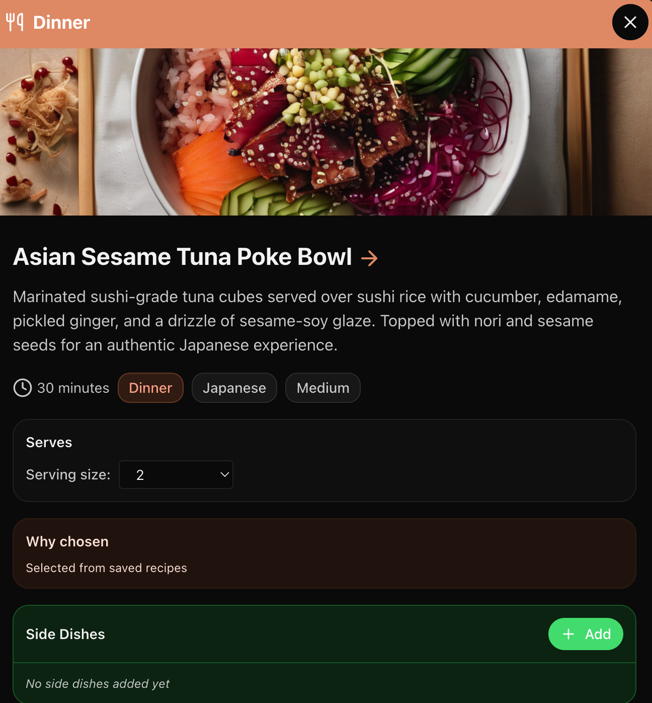 Recipe serving size scaler automatically adjusting ingredient quantities to match your family size and reduce food waste